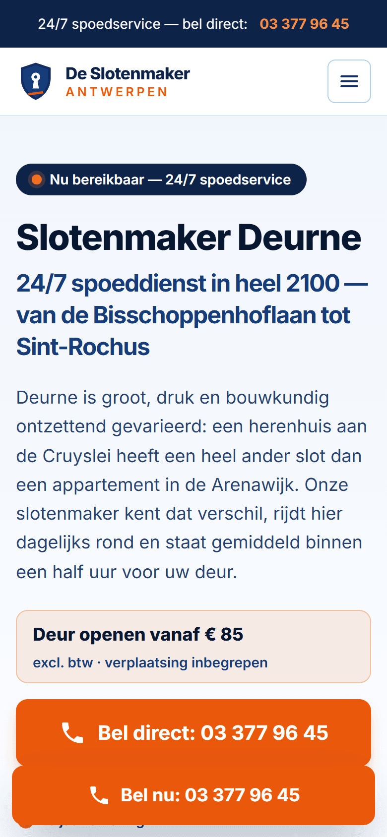 De Slotenmaker Antwerpen: District page